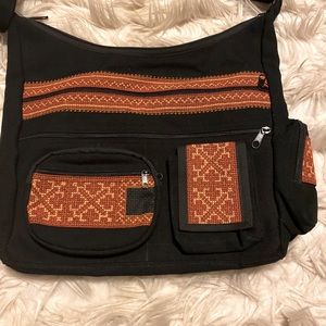 Tribal Handsew pattern messenger bag